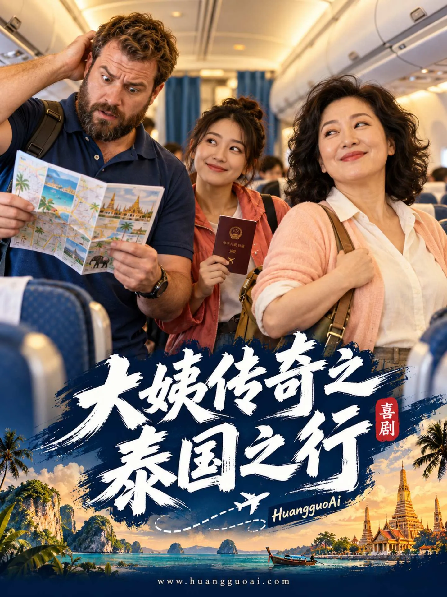 保镖题材短剧海报，男女主角在夜景城市前对峙